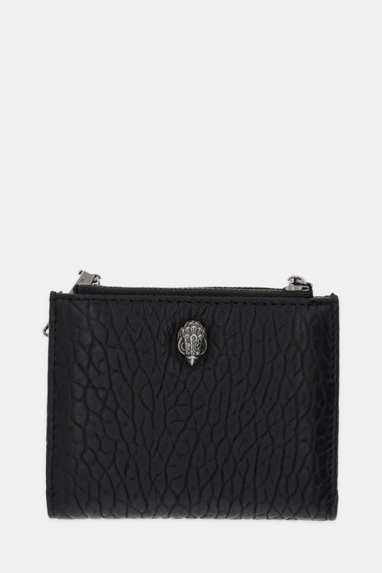 Usnjena denarnica Kurt Geiger London MINI PURSE KENSINGTON Zrnato usnje črna 4198700019