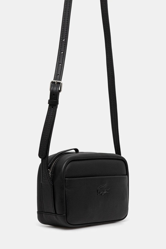 Kožená kabelka Lacoste NF4506IE čierna AW25