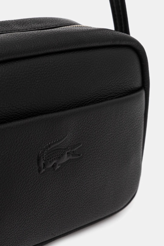 Kožená kabelka Lacoste čierna NF4506IE