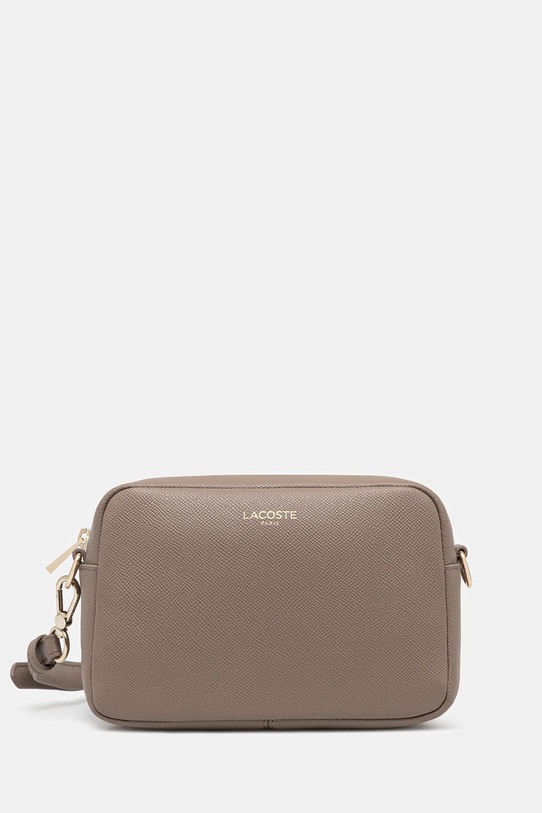 Lacoste torebka skórzana gładkie brązowy NF5100PH