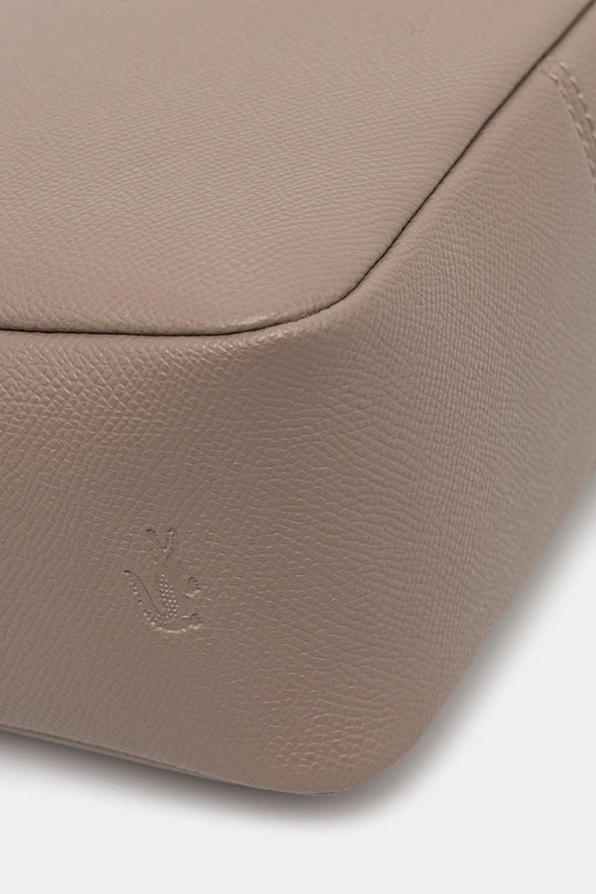 Lacoste torebka skórzana NF5100PH brązowy