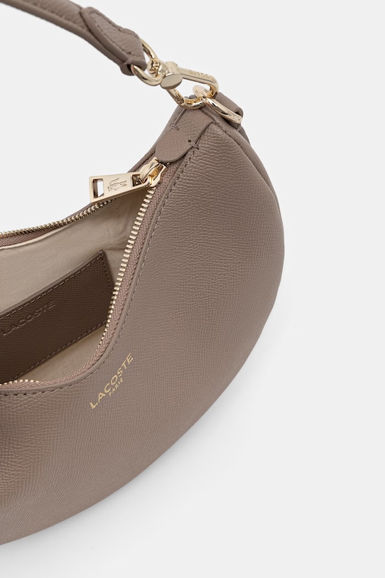 Lacoste torebka skórzana NF5101PH brązowy