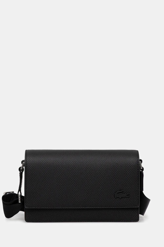 Lacoste leather handbag non-detachable strap black NU4118CE