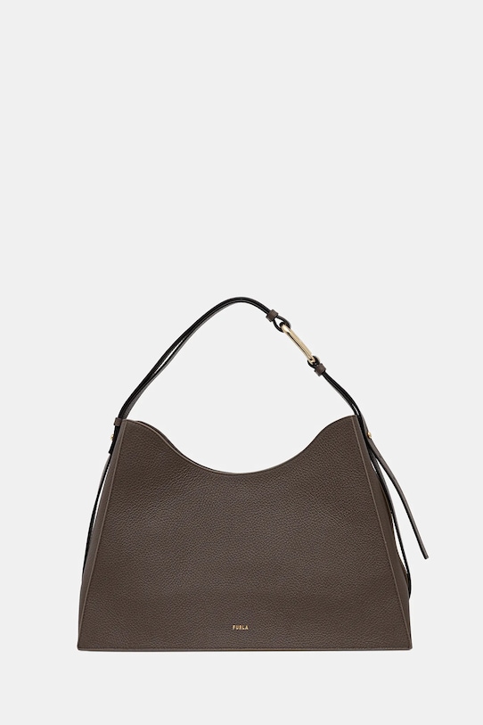 Шкіряна сумочка Furla лицьова шкіра коричневий WB01246.HSF000.2566S