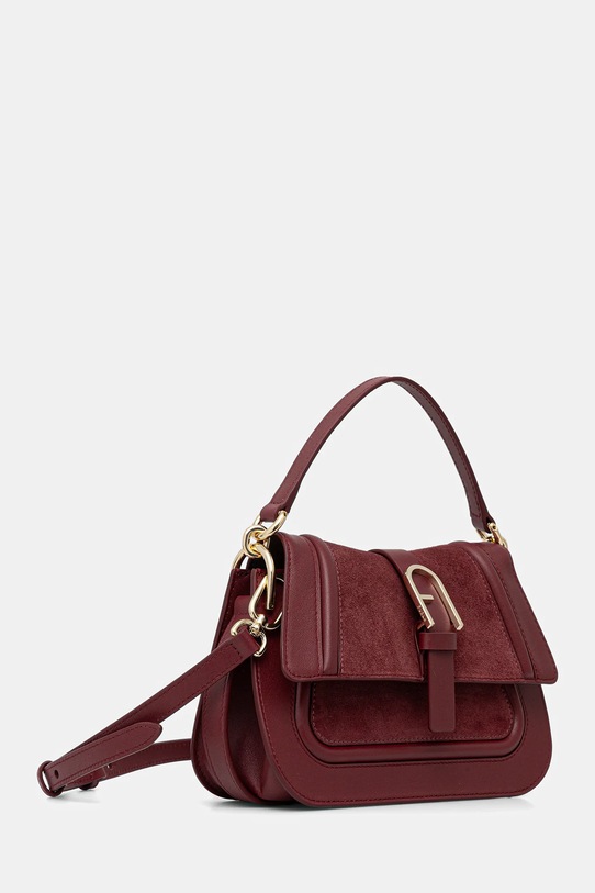 Furla torebka skórzana WB01884.BX2567.T1R00 bordowy AW25