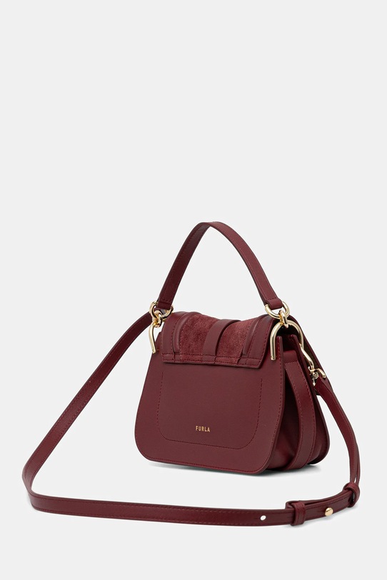 Akcesoria Furla torebka skórzana WB01884.BX2567.T1R00 bordowy