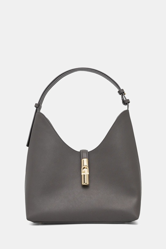 Шкіряна сумочка Furla лицьова шкіра сірий WB01499.BX3104.4283S