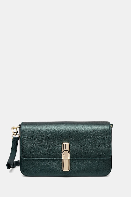 Furla poșetă de piele uni verde WB01826.BX4150.4282S