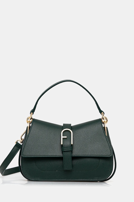 Furla torebka skórzana skóra licowa zielony WB01032.BX2045.4282S