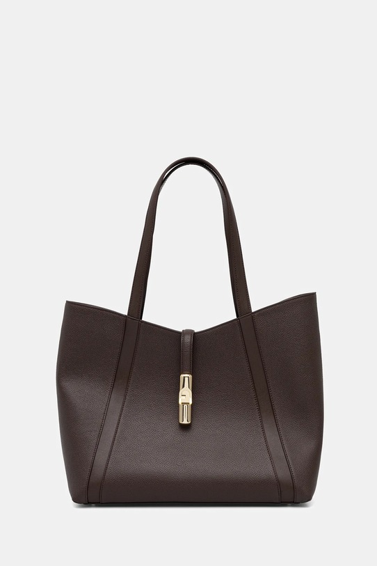 Kožená kabelka Furla usňová koža hnedá WB01788.BX3353.2460S