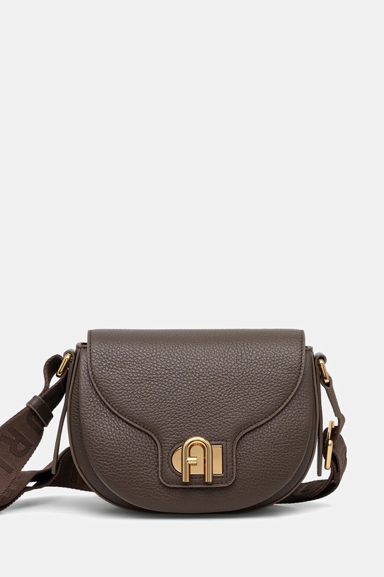Кожаная сумочка Furla гладкий коричневый WB01491.BX0356.4594S