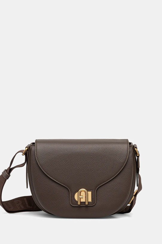 Кожаная сумочка Furla гладкий коричневый WB01605.BX0356.4594S