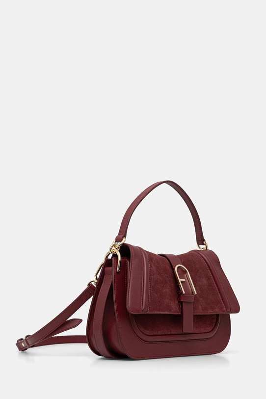 Furla torebka skórzana WB01822.BX2567.T1R00 bordowy AW25