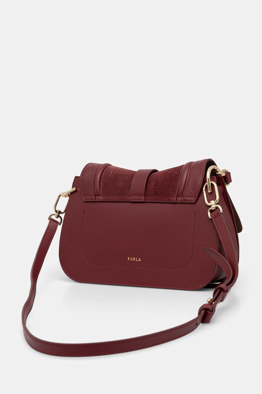 Akcesoria Furla torebka skórzana WB01822.BX2567.T1R00 bordowy