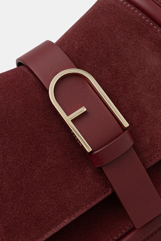 Furla poșetă de piele burgundia WB01822.BX2567.T1R00