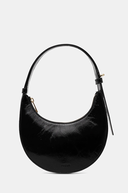 Furla poșetă de piele uni negru WE00649.BX4100.O6000