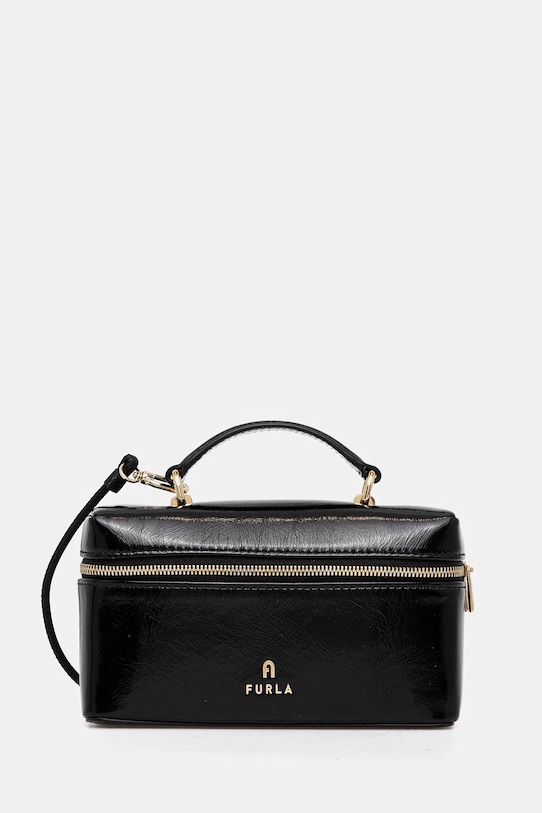 Furla torebka skórzana skóra licowa czarny WE00625.BX4100.O6000