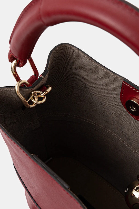 Furla geantă de piele burgundia WB01867.BX3169.4078S