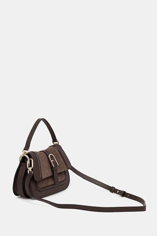 Furla torebka skórzana WB01884.BX2567.4286S brązowy AW25