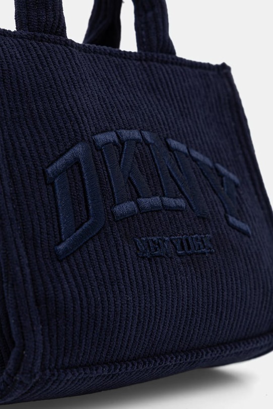 Dkny torebka sztruksowa HADLEE granatowy R53ADM56