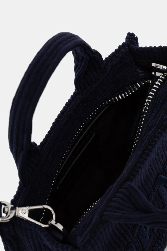 Dkny torebka sztruksowa HADLEE R53ADM56 granatowy