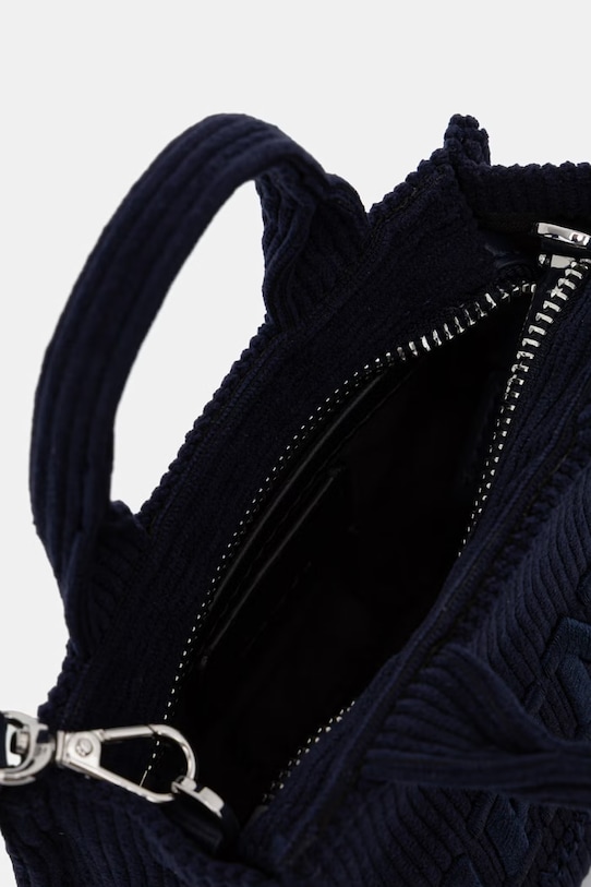 Dkny torebka sztruksowa HADLEE R53ADM56 granatowy