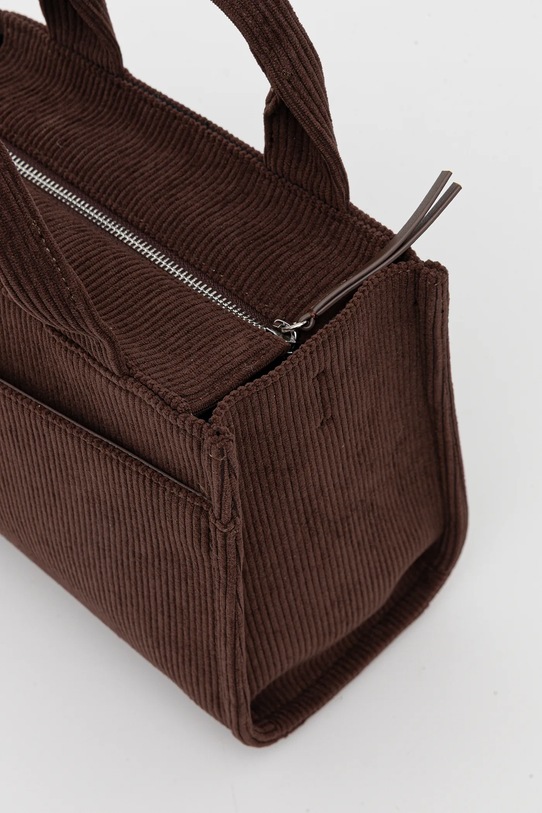 Κοτλέ τσάντα Dkny HADLEE R53ADC80 καφέ