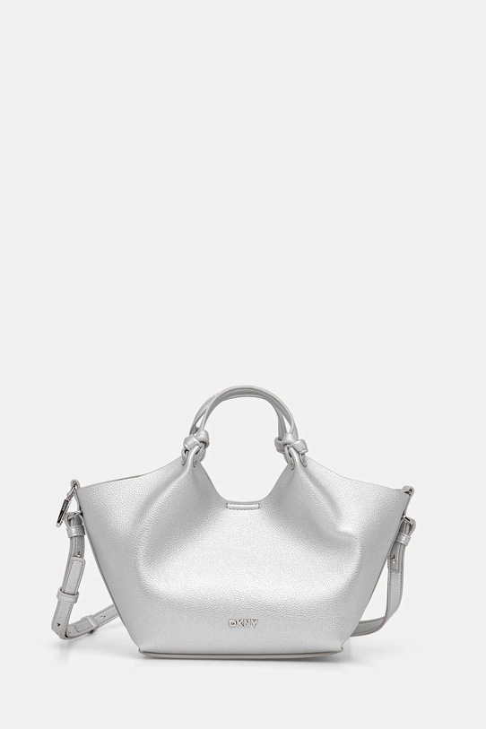 Dkny torebka PAULA nie mieści A4 srebrny R53BAM60