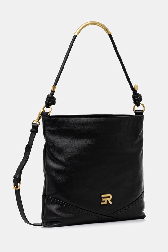 Ermanno Scervino torebka skórzana 12401941 czarny AW25