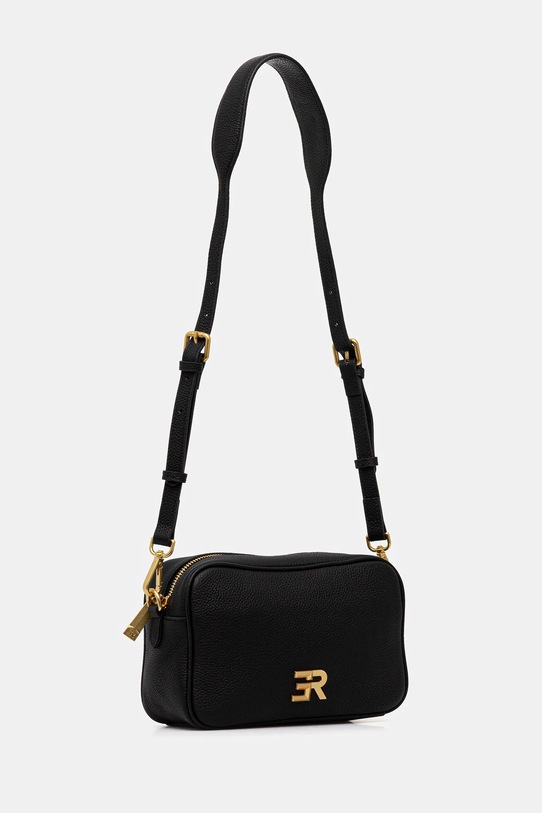 Kožená kabelka Ermanno Scervino 12401934 černá AW25