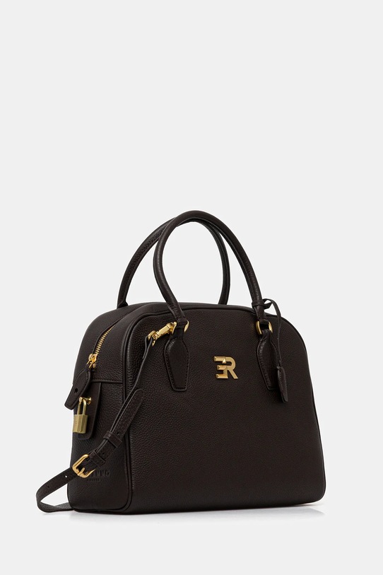 Kožená kabelka Ermanno Scervino 12401948 hnědá AW25