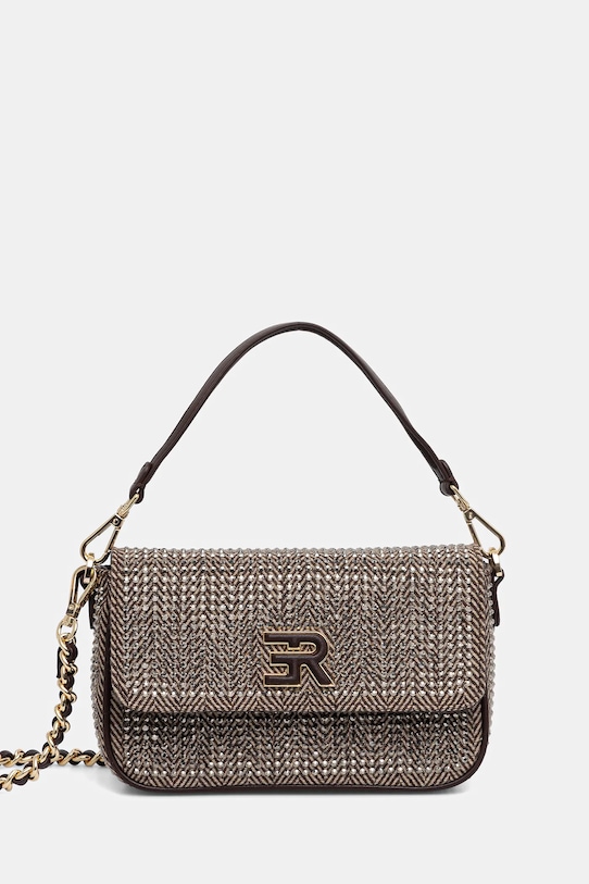 Τσάντα Ermanno Firenze απλικέ καφέ 12402001.