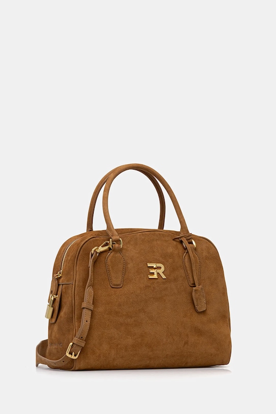 Кожаная сумочка Ermanno Firenze 12402062 коричневый AW25