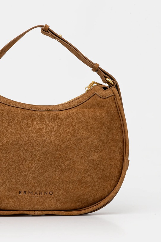 Kožená kabelka Ermanno Scervino hnědá 12402066