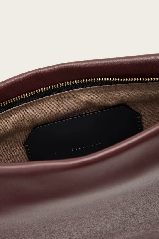 AllSaints kopertówka skórzana BETTINA czerwony W647XD