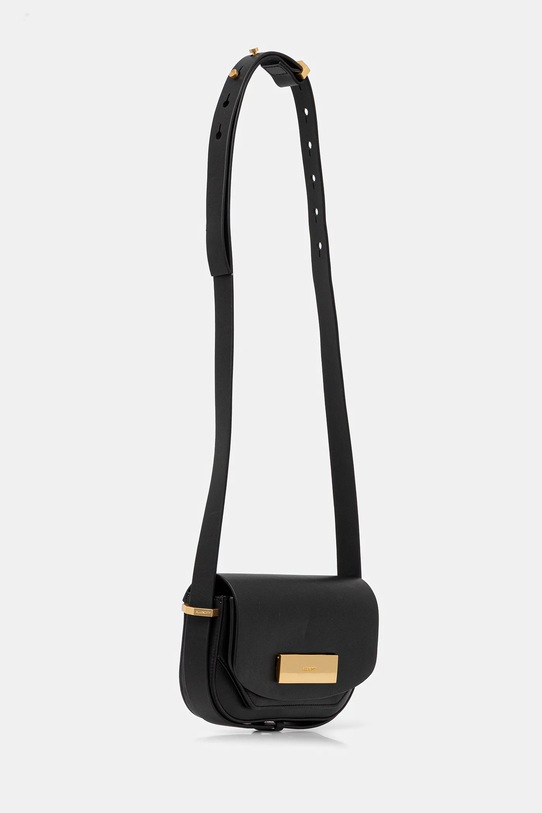 Kožená kabelka AllSaints ETTA W294XD černá AW25