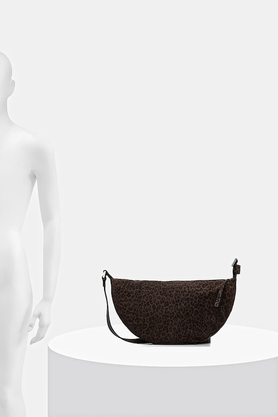 AllSaints torebka zamszowa HALFMOON W357XD