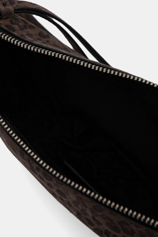 AllSaints torebka zamszowa HALFMOON brązowy W355XD