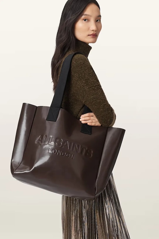 Kožená taška AllSaints IZZY W391XD