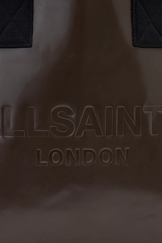 Kožená taška AllSaints IZZY W391XD hnedá