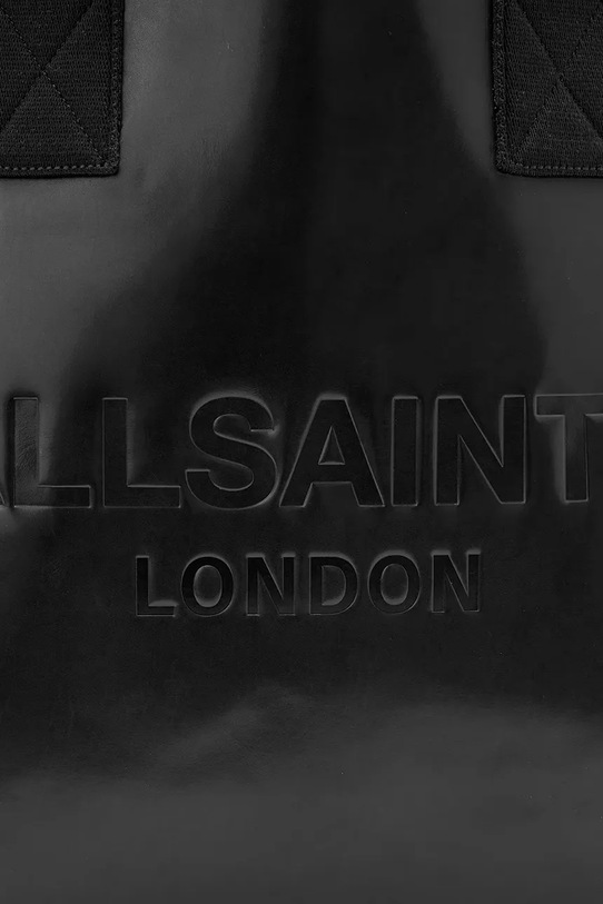 Kožená taška AllSaints IZZY W391XD čierna