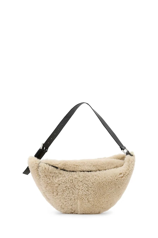 AllSaints poșetă de piele LUNA uni bej W217XD