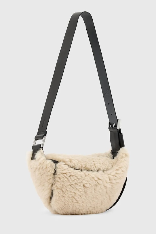 Akcesoria AllSaints torebka wełniana LUNA W220XD beżowy