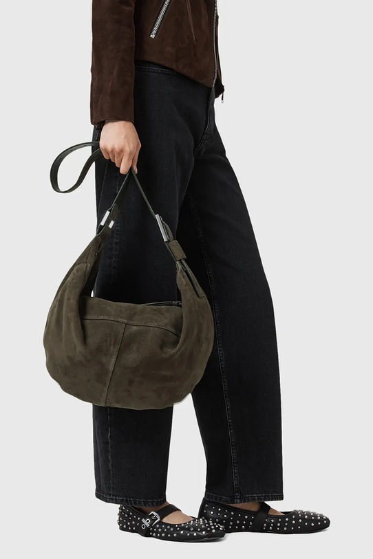 Torba od brušene kože AllSaints LUNA W388XD