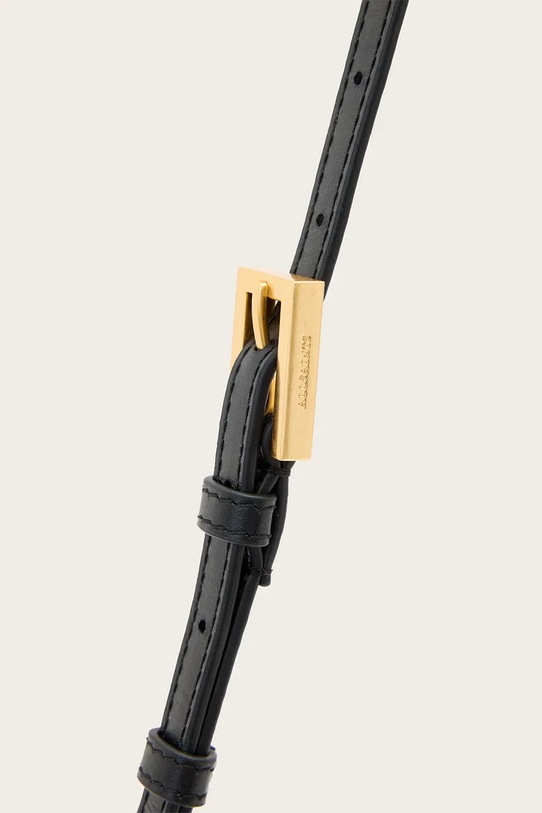 Kožna torba AllSaints MAEVE crna W268XD