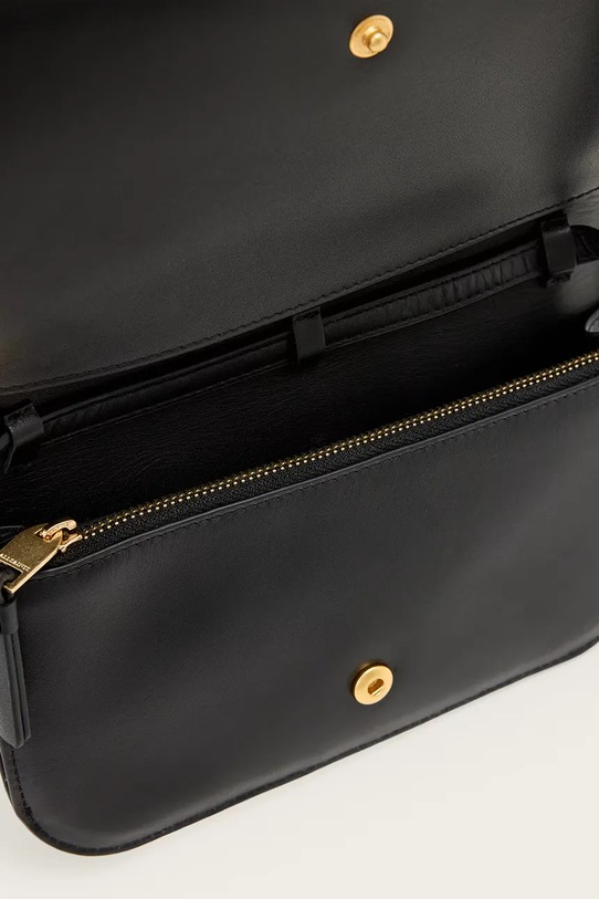 Kožna torba AllSaints MAEVE W268XD crna