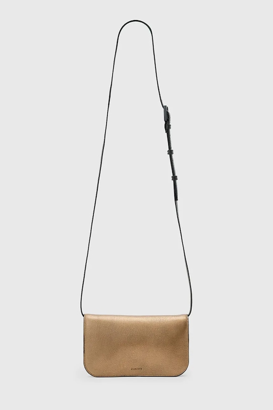 Кожаная сумочка AllSaints MAEVE кожа золотой W275XD