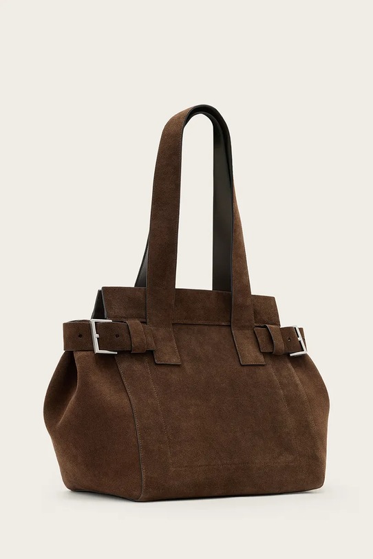 Akcesoria AllSaints torebka skórzana PEREZ W393XD brązowy