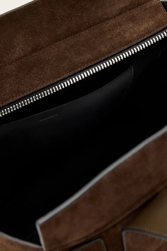 Usnjena torbica AllSaints PEREZ W393XD rjava