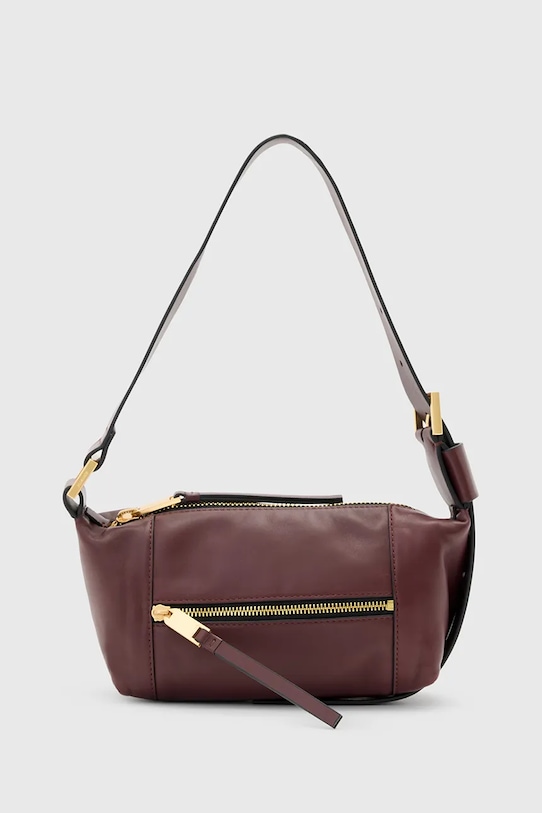 AllSaints torebka skórzana VEGA skóra licowa czerwony W196XD